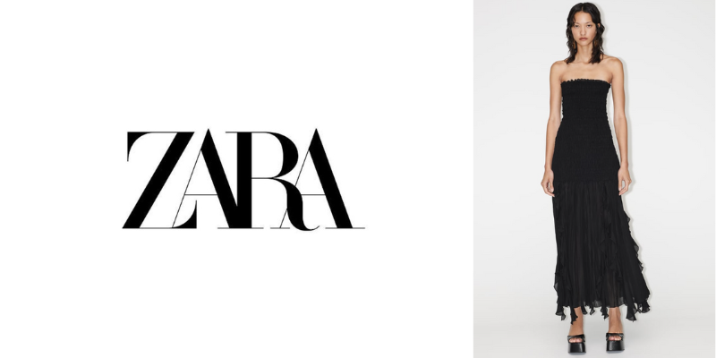 ZARA　ロゴ＋コーデ